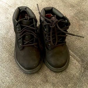 Blxk timberland boots